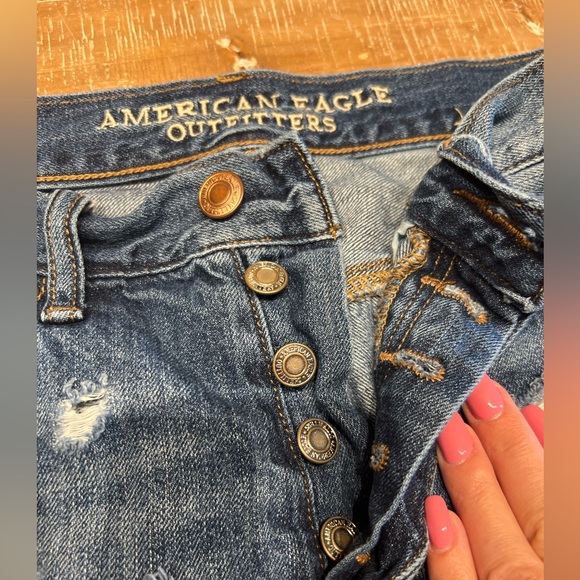 American Eagle Distressed Festival Jean Shorts - Picture 6 of 14